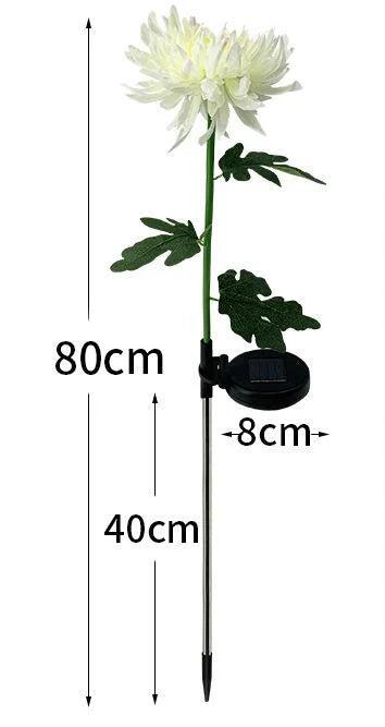 Lighteme Chrysanthemum Solar-Gartenstecker LED