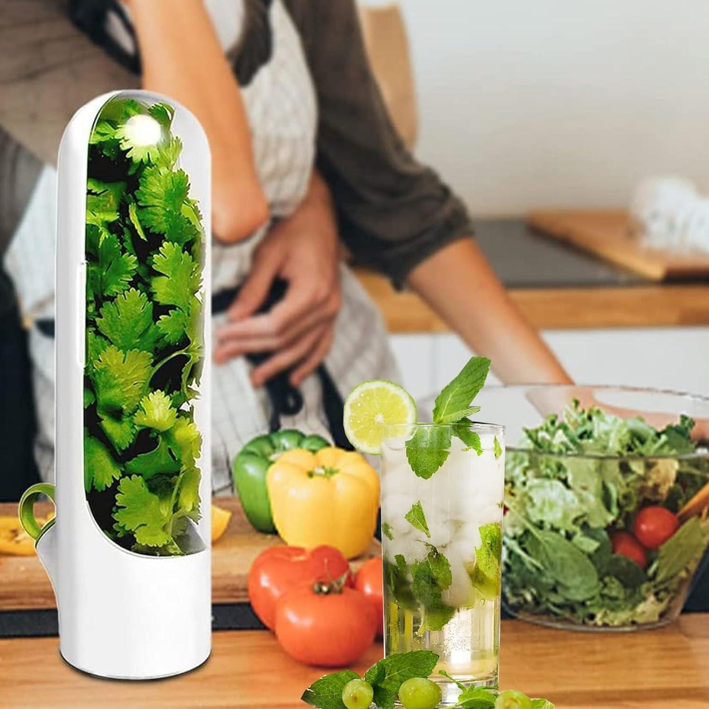 Contenants de conservation pour légumes et herbes aromatiques Lighteme pour préserver la fraîcheur | ACHETEZ-EN 1, OBTENEZ-EN 1 GRATUITEMENT (2 PIÈCES)