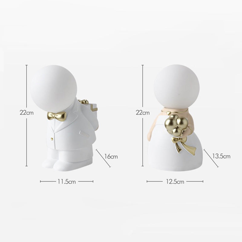 Lighteme Groom and Bride Table Lamps