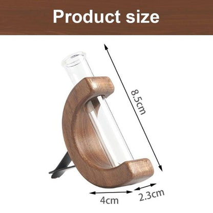 Lighteme Kompaktauto Miniatur-Blumenvase aus Holz