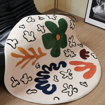 Lighteme Abstract Art Circular Decoration Rug