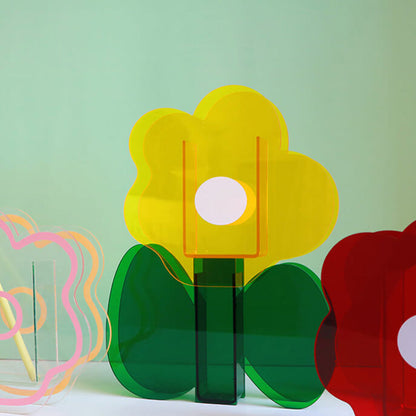 Vase en acrylique en forme de fleur Lighteme