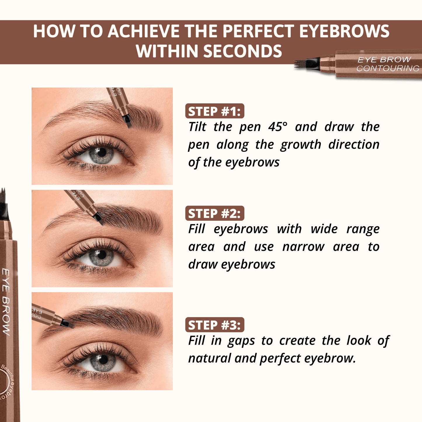 Lighteme Microblading-Augenbrauenstift (1 KAUFEN, 1 GRATIS ERHALTEN) 