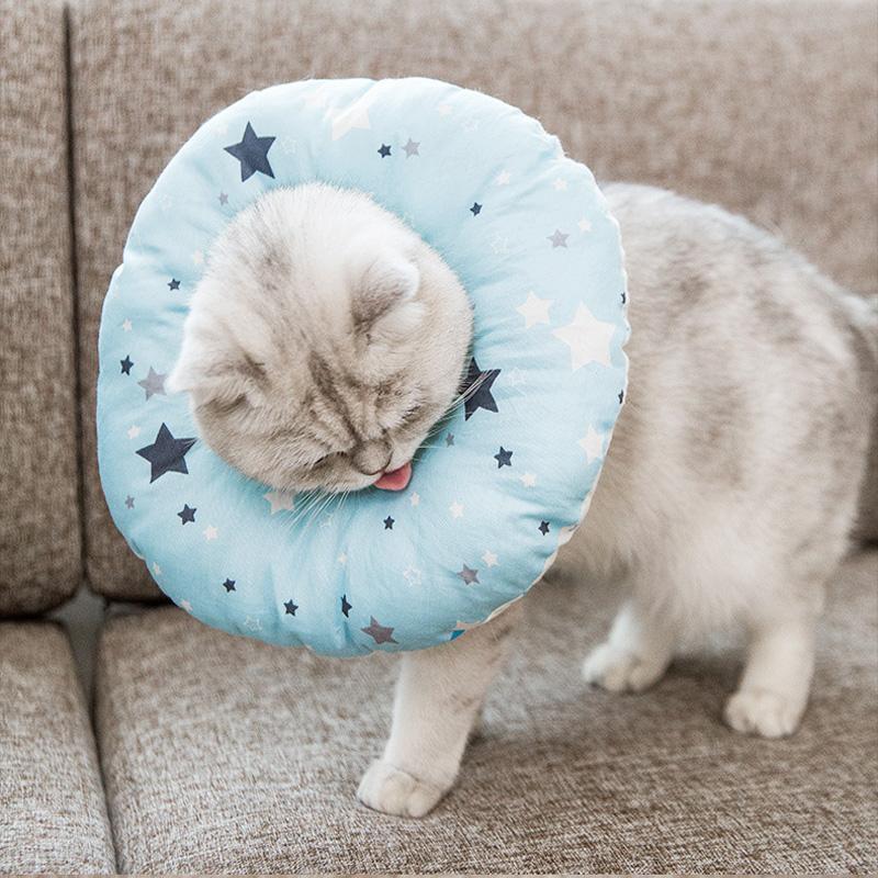 Lighteme Adjustable Elizabeth Circle Cat Anti-bite Collar (4 colors & 4 sizes)