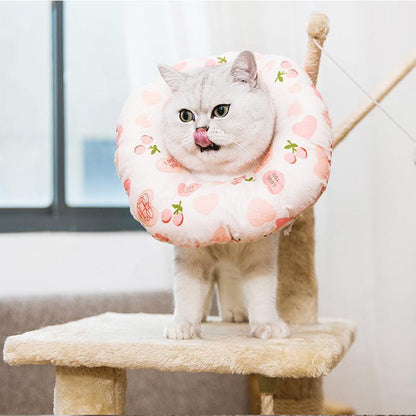 Lighteme Adjustable Elizabeth Circle Cat Anti-bite Collar (4 colors & 4 sizes)