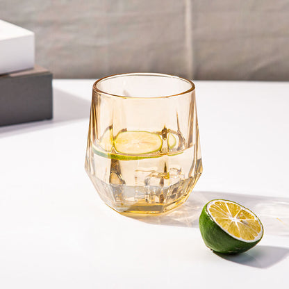 Tasse hexagonale en verre ambré Lighteme
