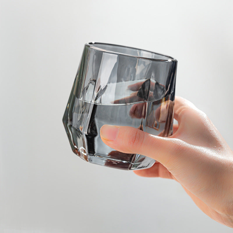 Tasse hexagonale en verre ambré Lighteme