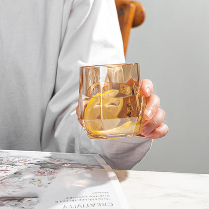 Tasse hexagonale en verre ambré Lighteme