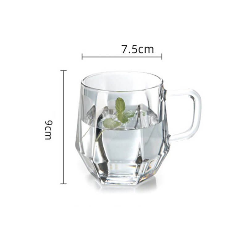 Tasse hexagonale en verre ambré Lighteme