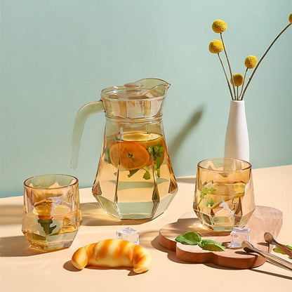 Tasse hexagonale en verre ambré Lighteme
