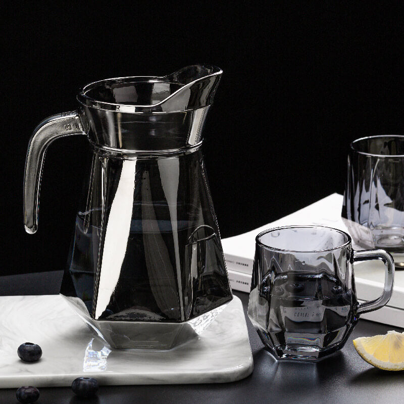 Tasse hexagonale en verre ambré Lighteme