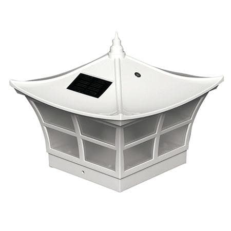 Lighteme Solar Fence Cap Light - White