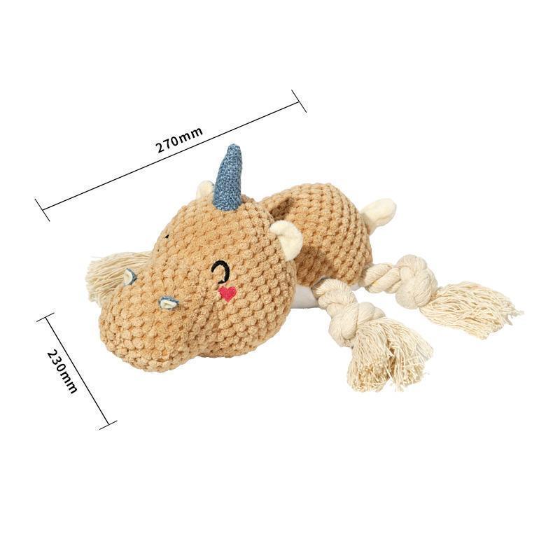 Lighteme Animal Shape Squeak Sound Dog Toy (6 colors)