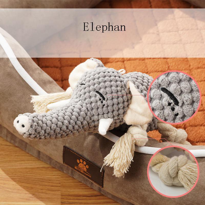 Lighteme Animal Shape Squeak Sound Dog Toy (6 colors)