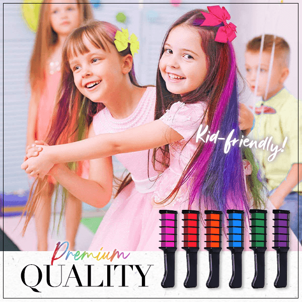 Lighteme Temporary Hair Coloring Chalk Comb | Set of 10 Colors