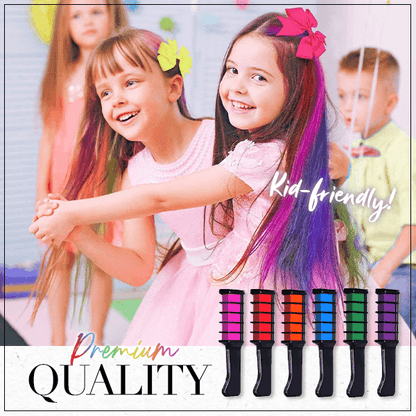 Lighteme Temporary Hair Coloring Chalk Comb | Set of 10 Colors