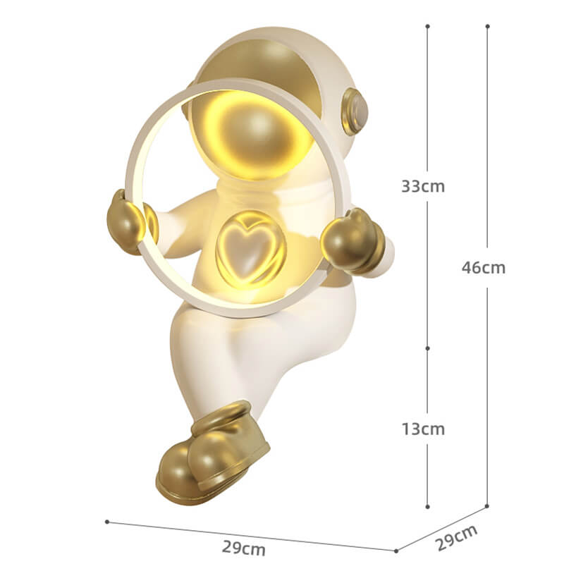 Lighteme Astronaut Silhouette Tischlampe aus Kunstharz