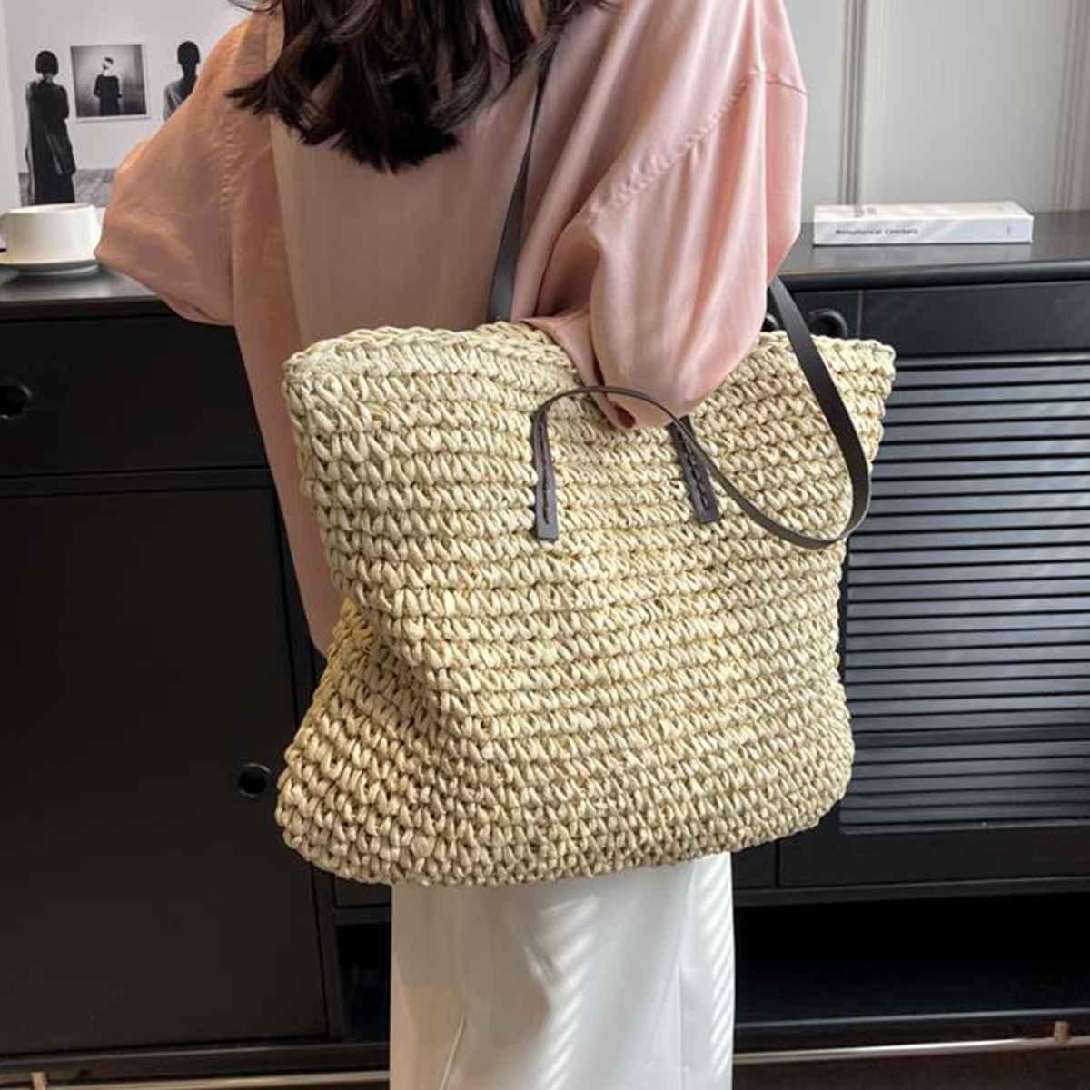 Sac tissé en paille Lighteme