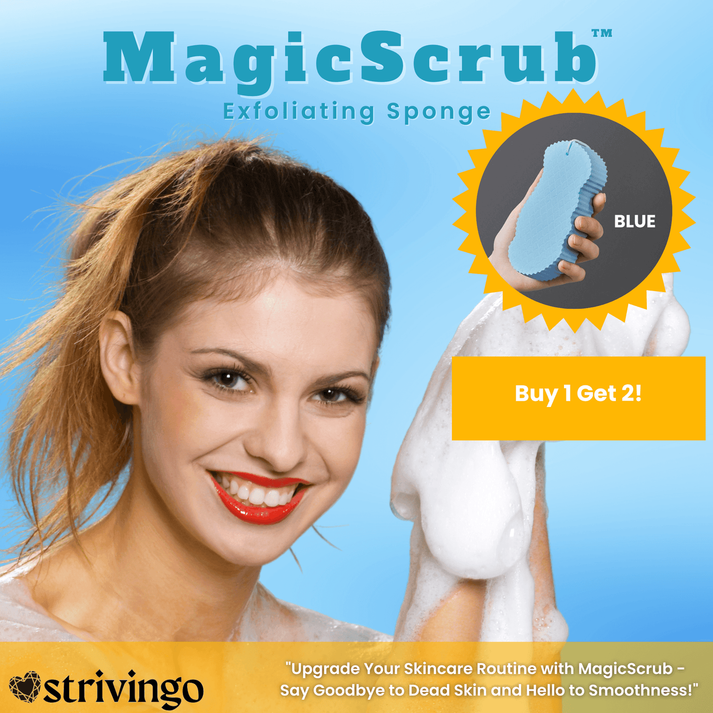 KAUFEN SIE 1, ERHALTEN SIE 2! Lighteme Magic Scrub Peeling-Schwamm 