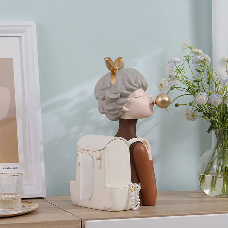 Sac à dos Lighteme pour fille, décoration de rangement en résine