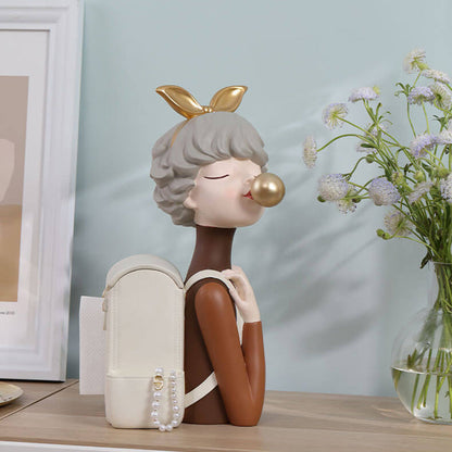 Sac à dos Lighteme pour fille, décoration de rangement en résine