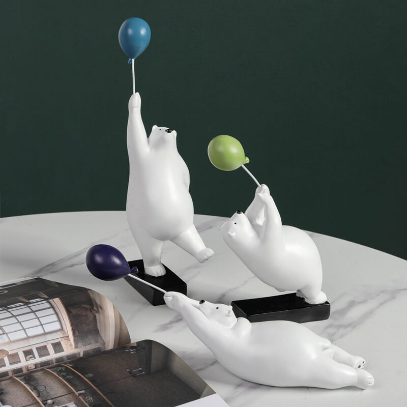 Décoration de bureau en forme d'ours en ballon Lighteme