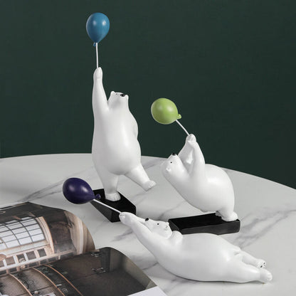 Décoration de bureau en forme d'ours en ballon Lighteme