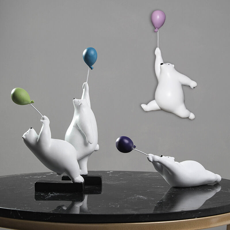 Décoration de bureau en forme d'ours en ballon Lighteme