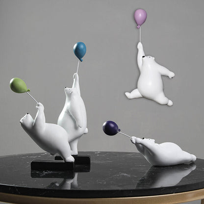 Décoration de bureau en forme d'ours en ballon Lighteme