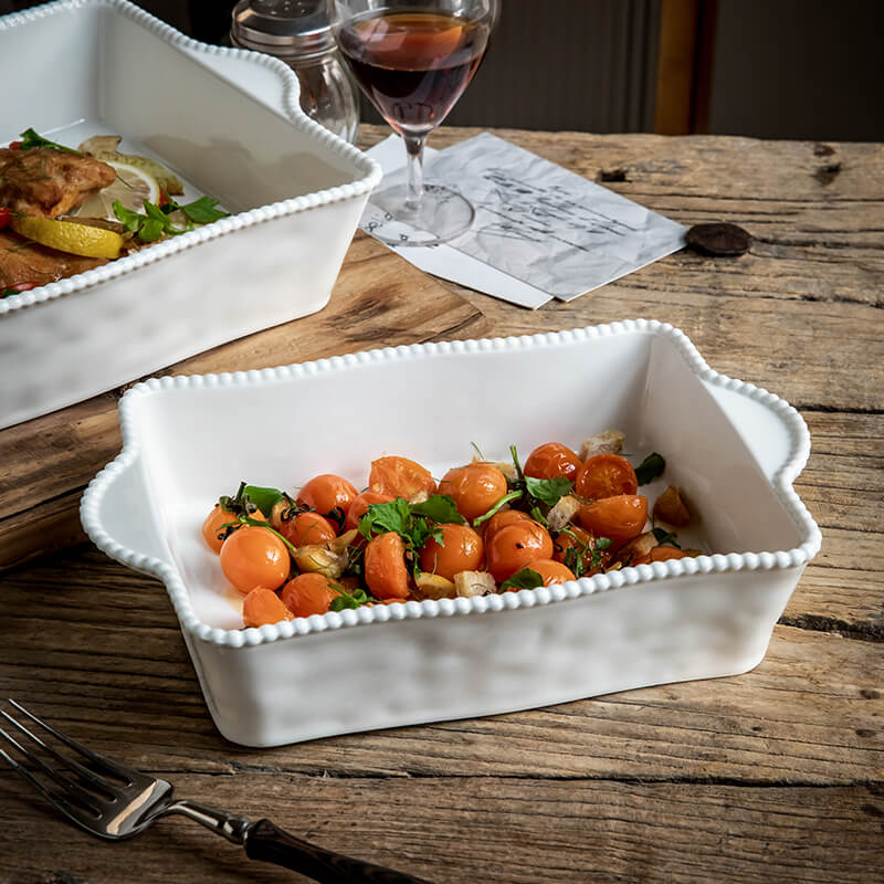 Lighteme Beaded Ceramic Baking Pan