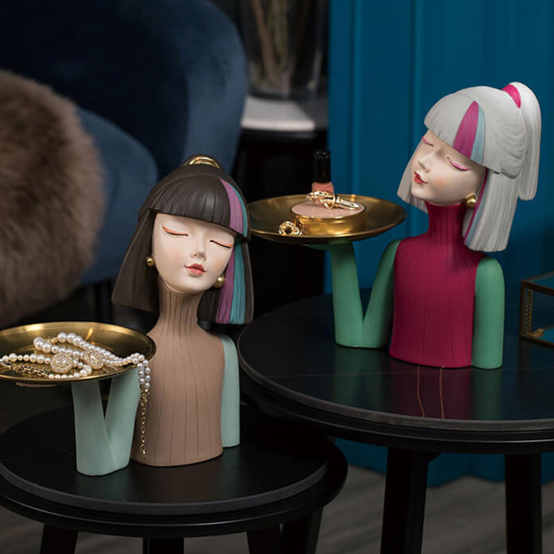 Lighteme Beauty Girl Resin Decoration