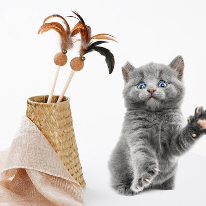 Lighteme Bell Feather Cat Teaser Toy