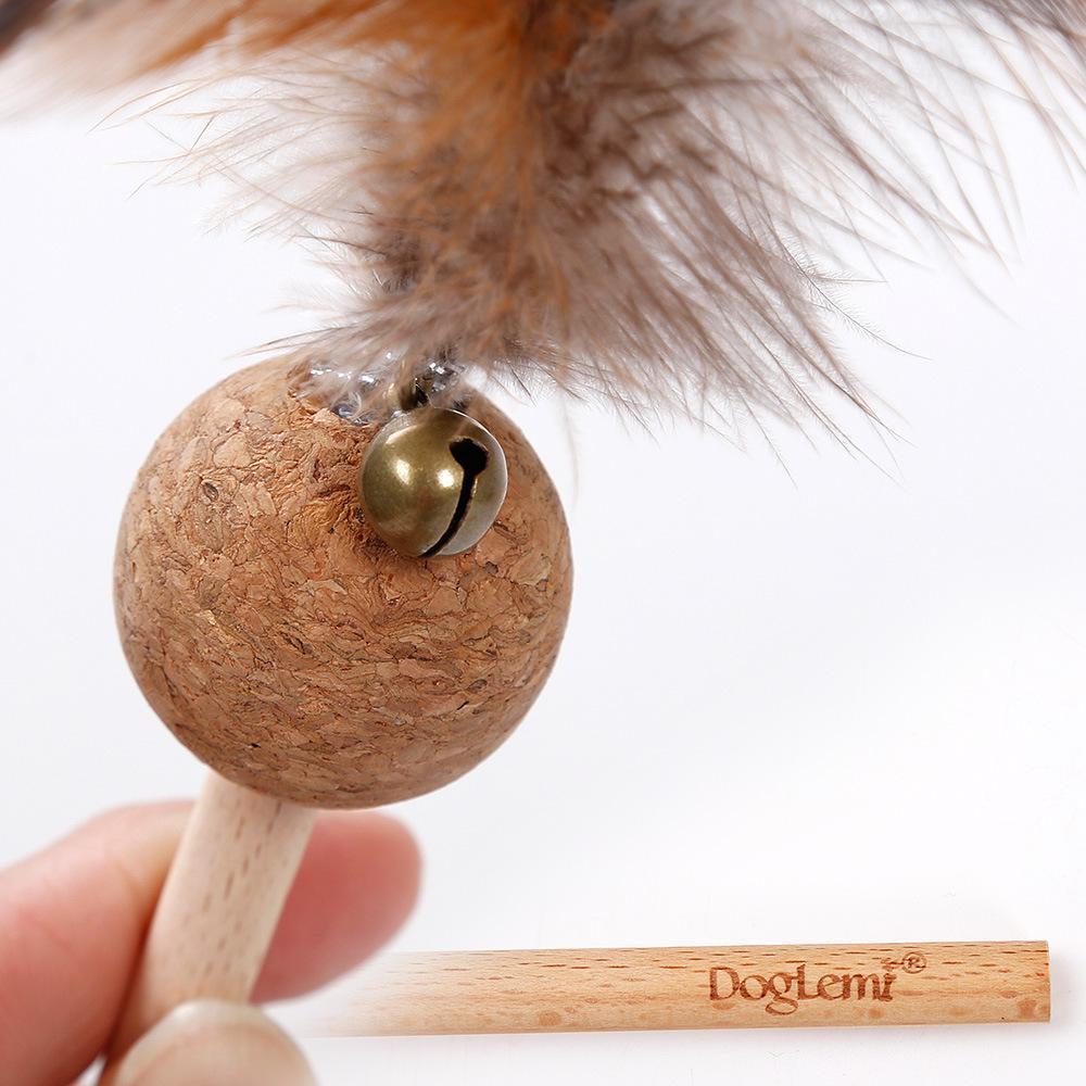 Lighteme Bell Feather Cat Teaser Toy