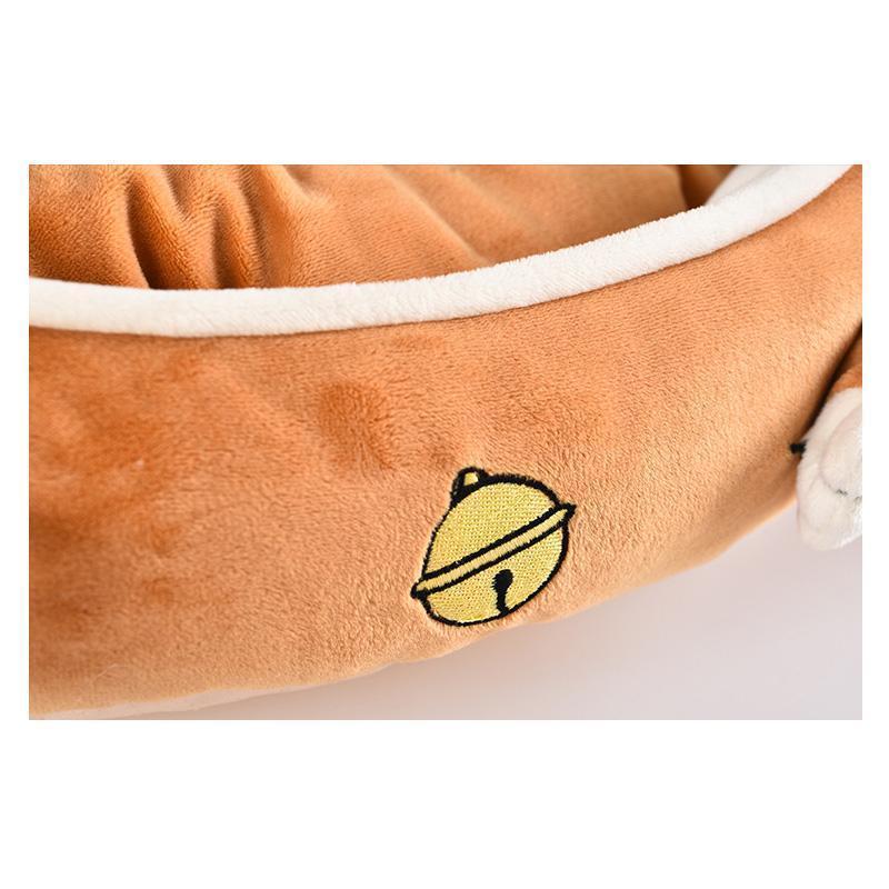 Lighteme Bell Print Cartoon Shape Pet Bed