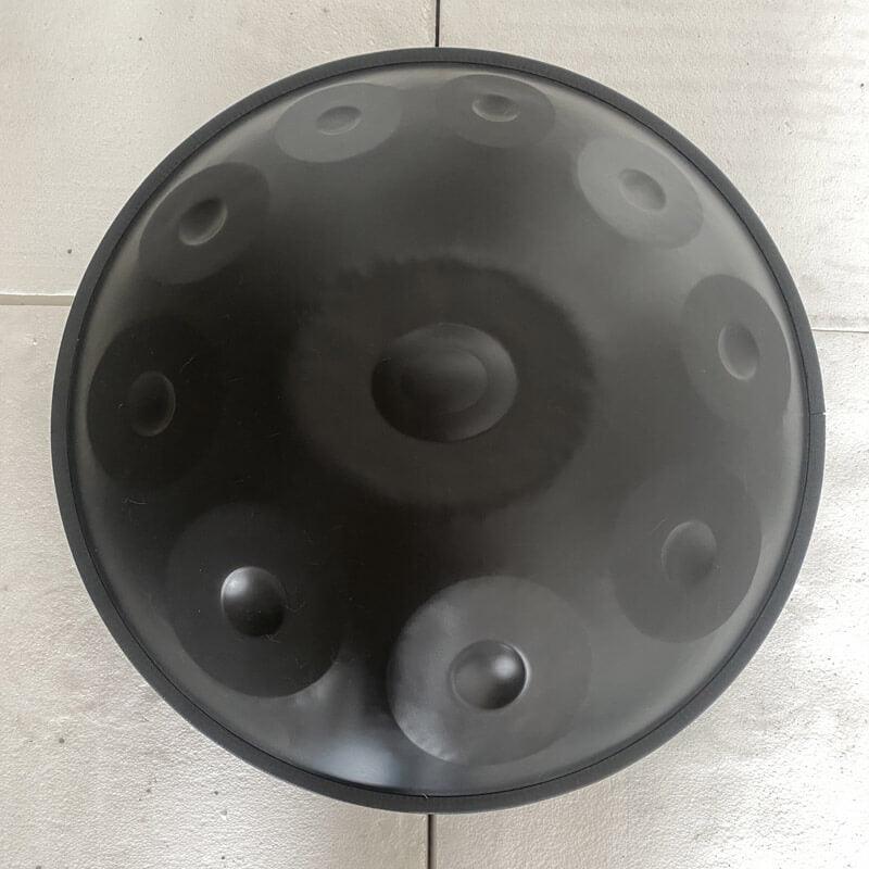 MiSoundofNature Custom Handpan Drum 22 Inch 10 Notes F3 Equinox/Integral Scale Stainless Steel/Nitrided Steel Percussion Instrument