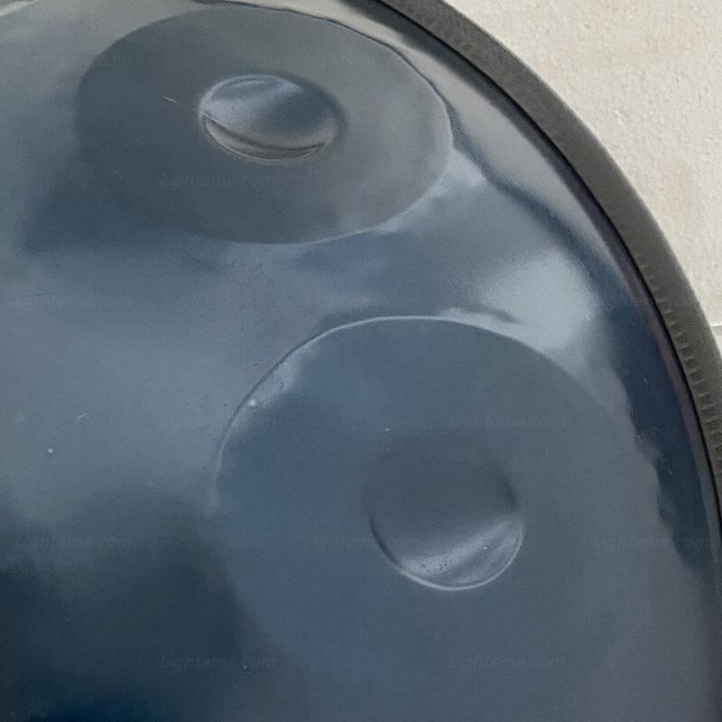 Lighteme Handmade Custom HandPan Drum E La Sirena Scale 22 Inches 9/10/12 Notes Nitride Steel Percussion Instrument