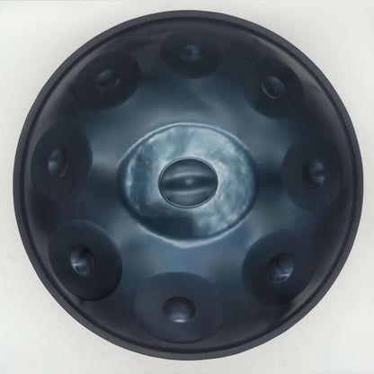 MiSoundofNature Custom Handpan Drum 22 Inch 9/9+2 Notes F3 Dorian Scale Stainless Steel/Nitrided Steel Percussion Instrument