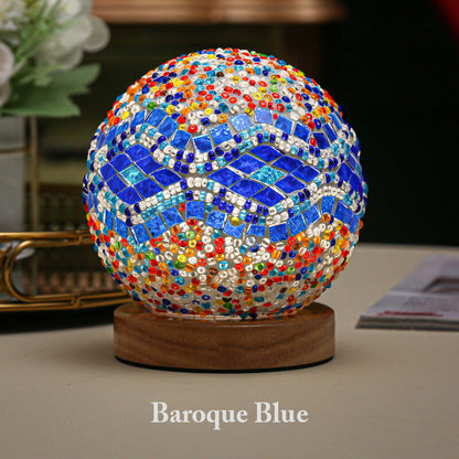 Lighteme Bohemian Style Creative Rechargeable Glass Table Lamp