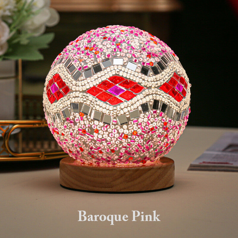 Lighteme Bohemian Style Creative Rechargeable Glass Table Lamp
