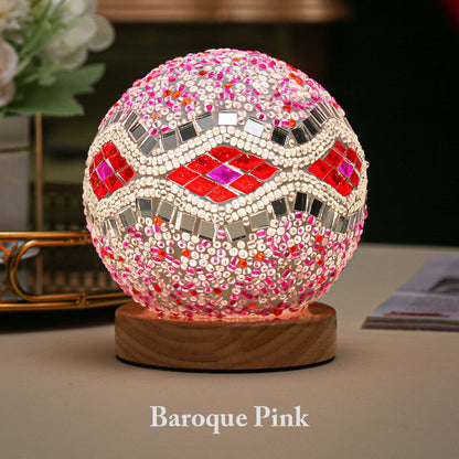 Lighteme Bohemian Style Creative Rechargeable Glass Table Lamp