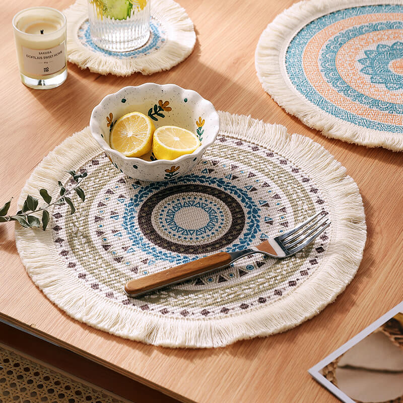 Lighteme Boho Tassel Placemats