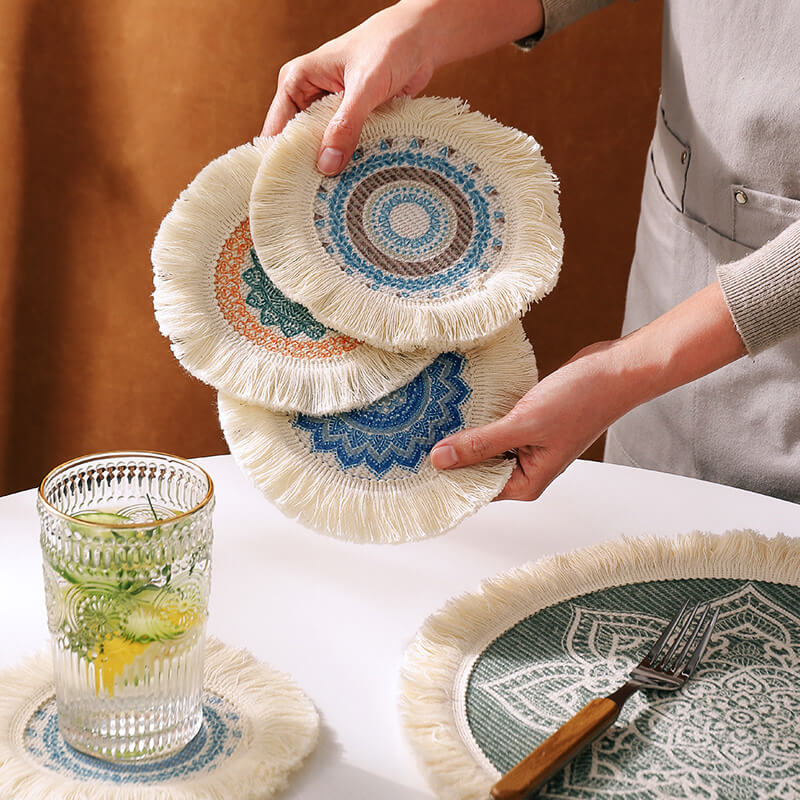 Lighteme Boho Tassel Placemats