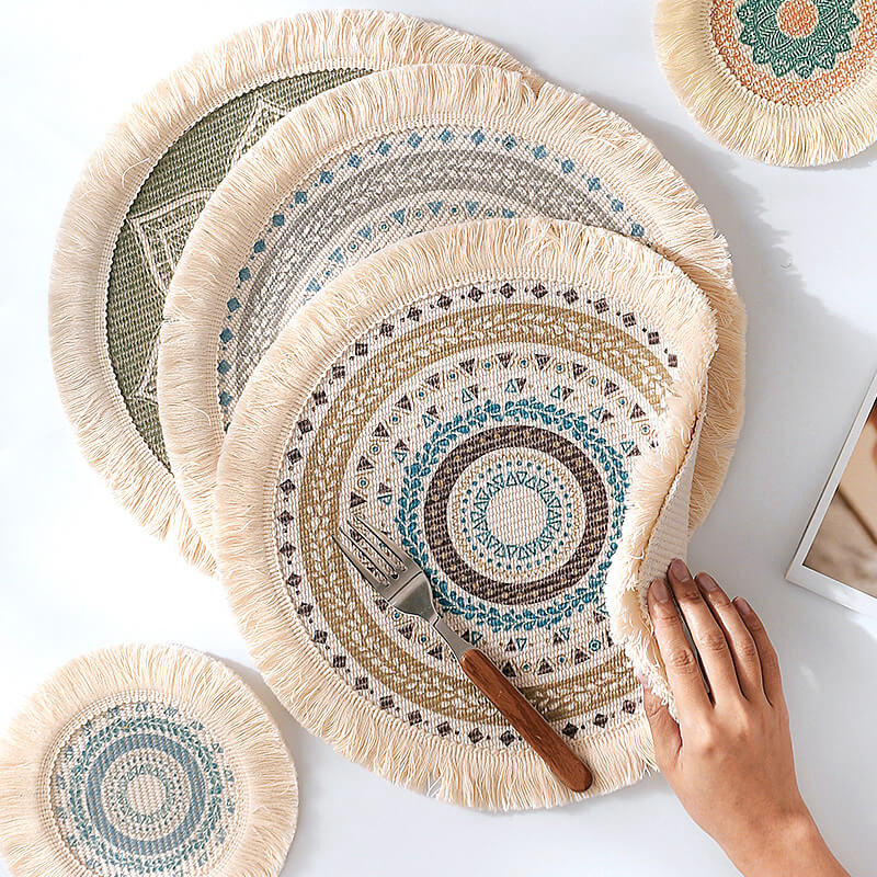 Lighteme Boho Tassel Placemats
