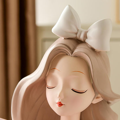 Lighteme Bouquet Girl Resin Decoration