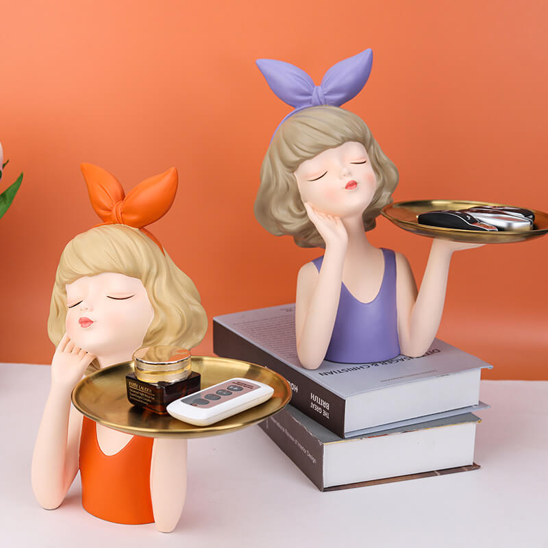 Lighteme Bow Girl Tray Storage
