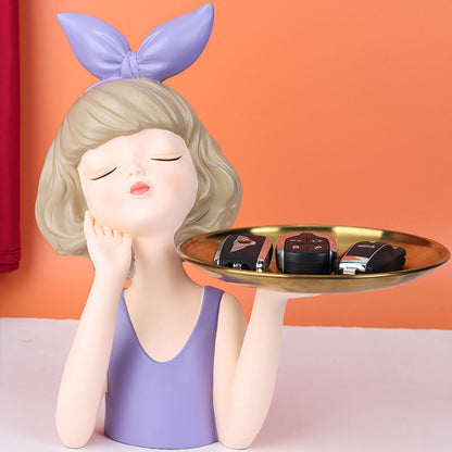 Lighteme Bow Girl Tray Storage