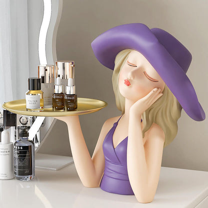 Lighteme Bow Girl Tray Storage
