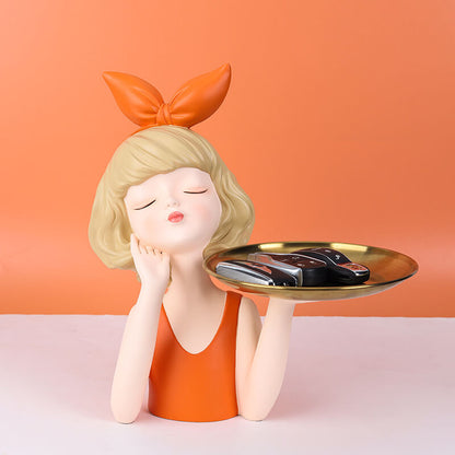 Lighteme Bow Girl Tray Storage