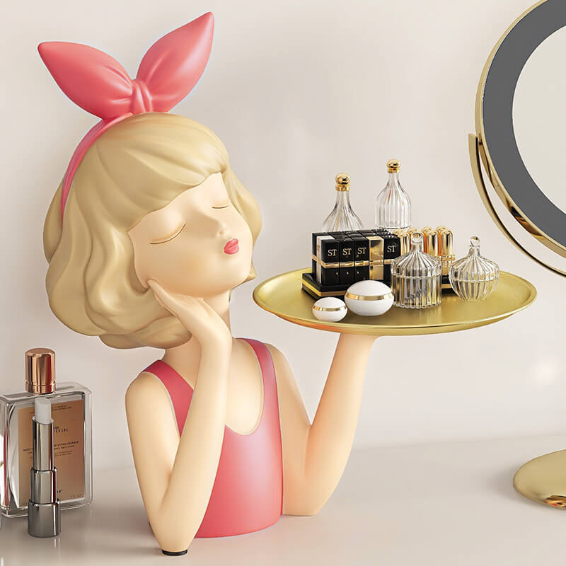 Lighteme Bow Girl Tray Storage