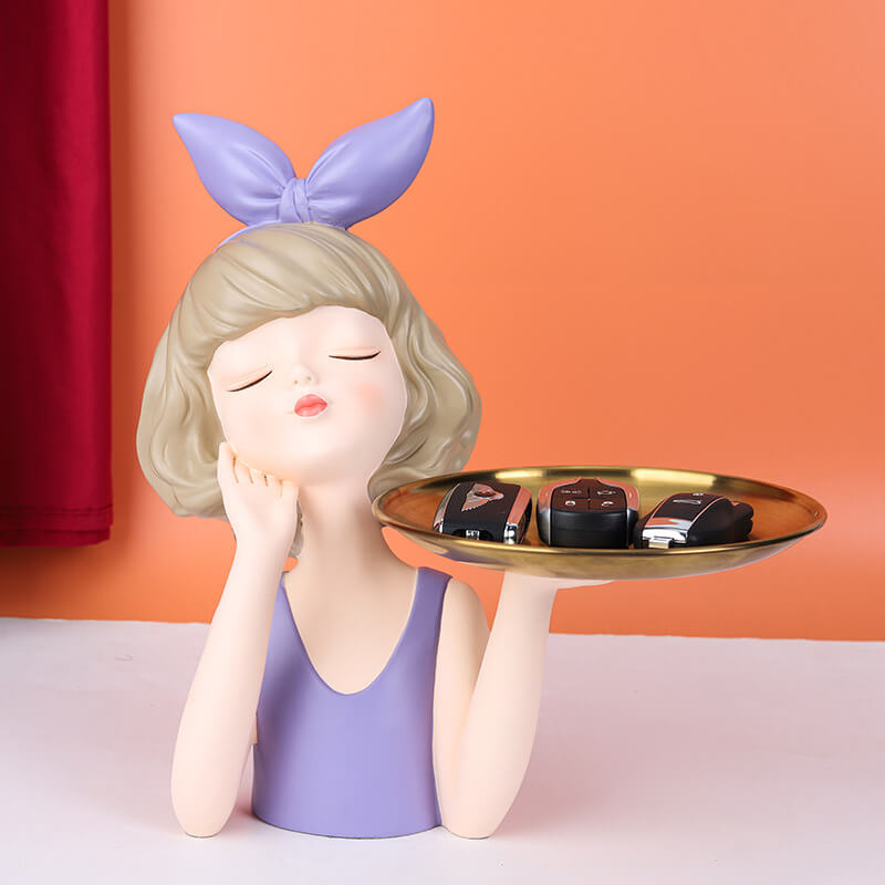 Lighteme Bow Girl Tray Storage